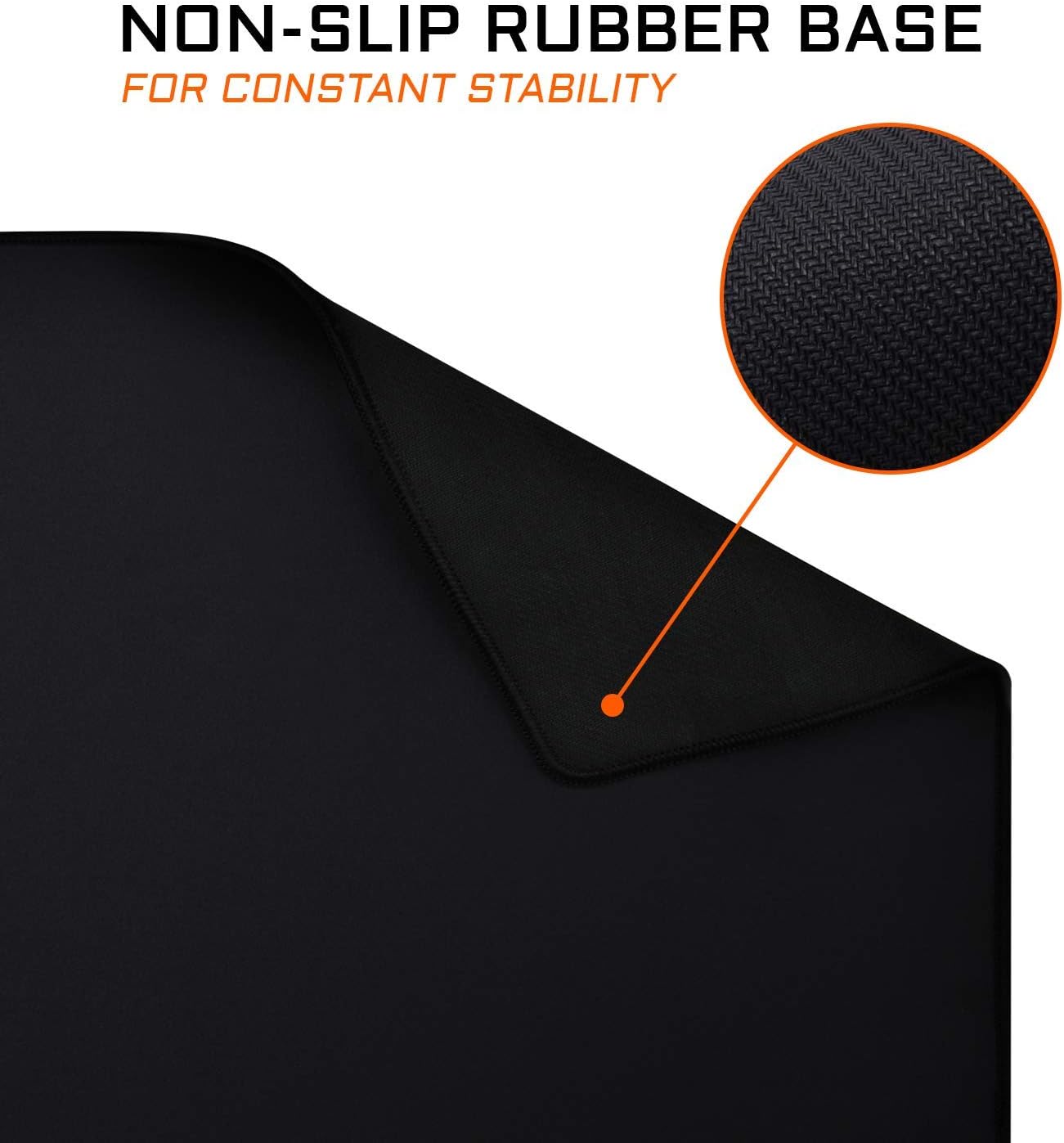 The G-Lab Pad CEASIUM - Tapis de Souris Gaming XL - Grand Tapis de Souris Gamer - Surface Optimisée Haute Précision - Base Antidérapante en Caoutchouc - Tapis de Souris Large 450x400x4mm - Noir