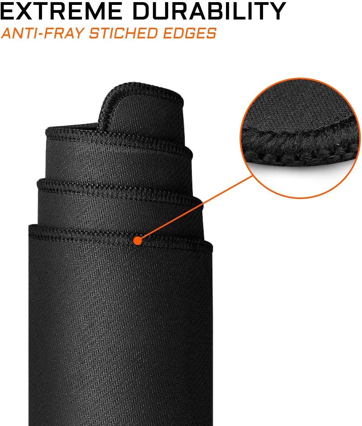 The G-Lab Pad CEASIUM - Tapis de Souris Gaming XL - Grand Tapis de Souris Gamer - Surface Optimisée Haute Précision - Base Antidérapante en Caoutchouc - Tapis de Souris Large 450x400x4mm - Noir